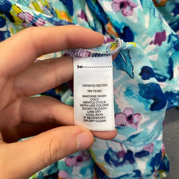 Spense Top Womens Size Large Multicolor Blouse Lightweight Casual - Picture 7 of 8